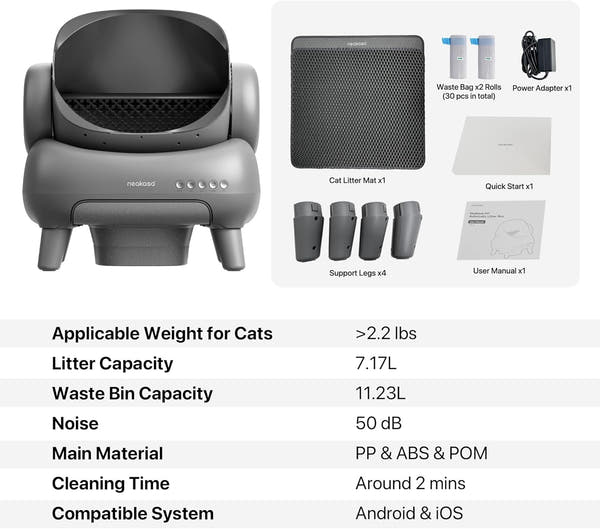 Smart Self-Cleaning Cat Litter Box