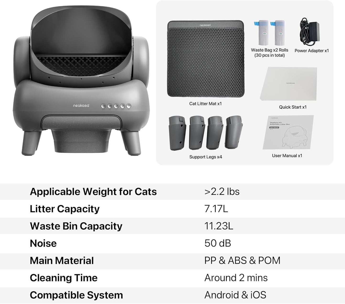 Smart Self-Cleaning Cat Litter Box